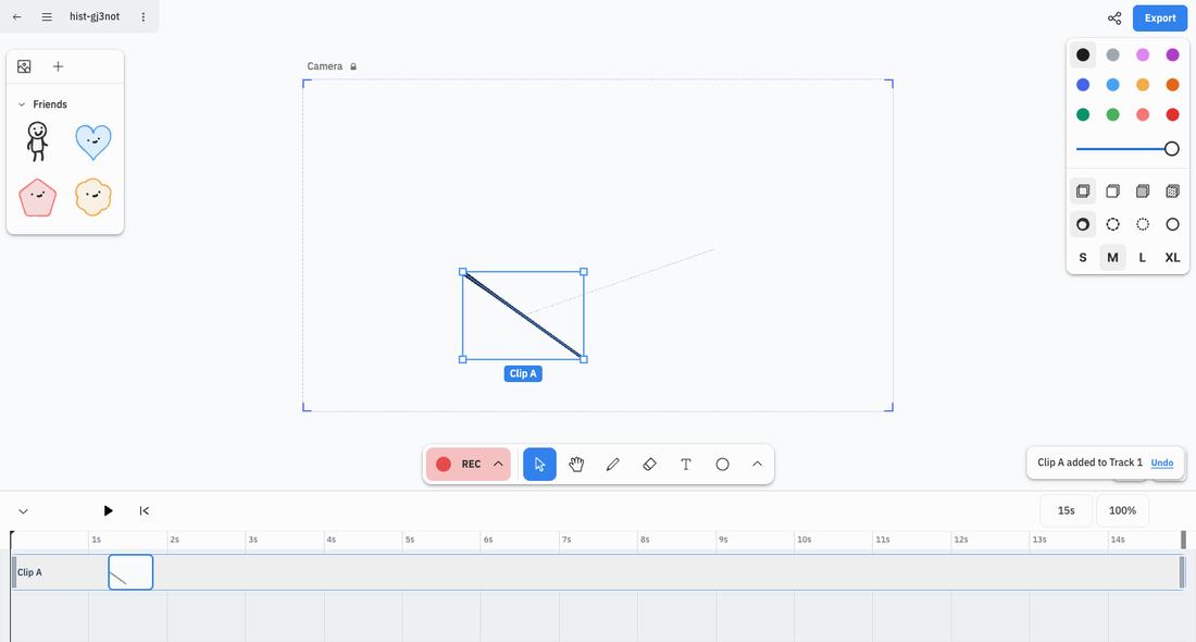 Version 3: Record in the main toolbar, clip labels on drawings and a simple ruler